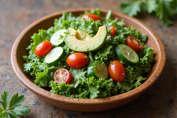 A blog post image showing a colorful salad in a bowl, symbolizing healthy eating.
