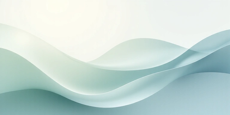Abstract background image conveying trust and well-being with soft, flowing shapes and calming colors.